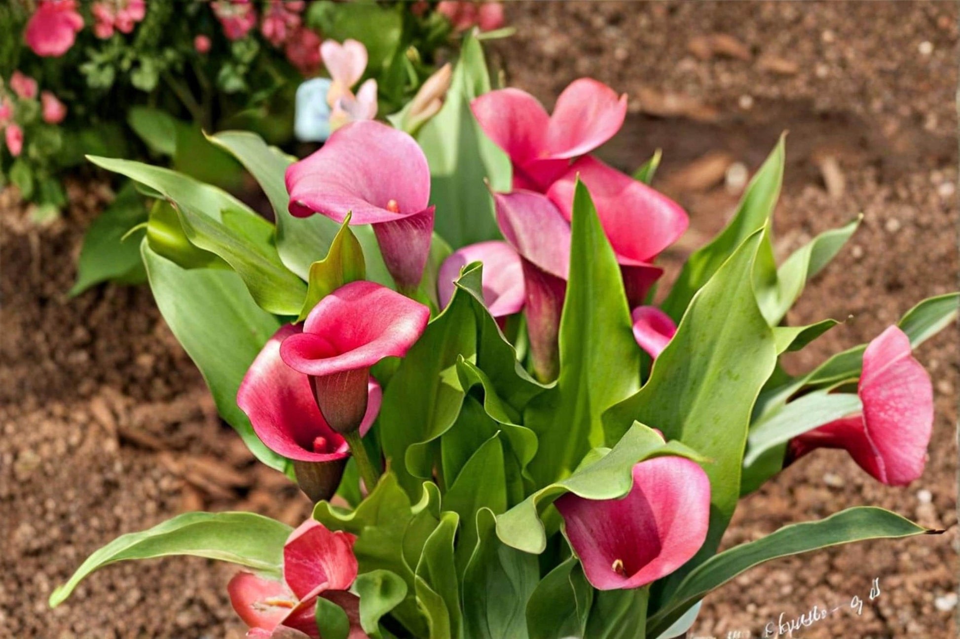 Rehmanni Calla Lily Bulbs – Pink Trumpet Flower Garden Bulbs – Zantedeschia rehmannii for Landscaping & Containers