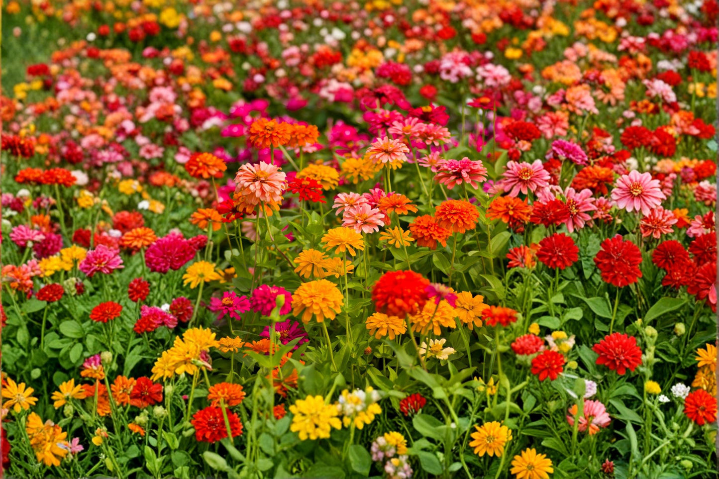 Giant California Zinnia Seeds – Zinnia elegans – Colorful Annual Flowers for Garden Beds & Cutting Gardens