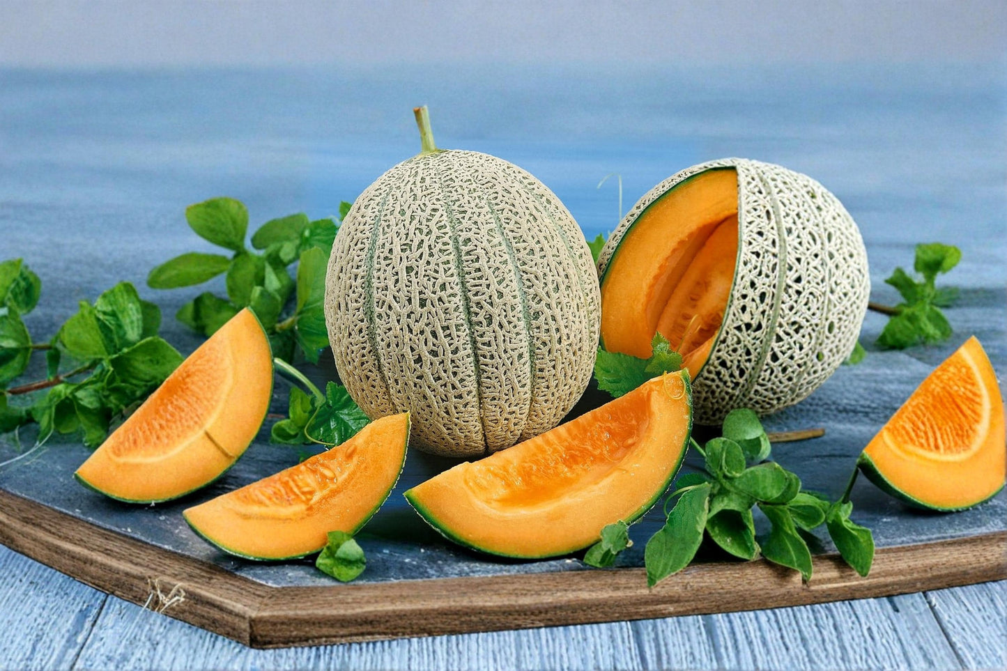 Melonade Cantaloupe Seeds – Cucumis melo Sweet Fruit Garden Seeds for Home Gardening, 10 Pack