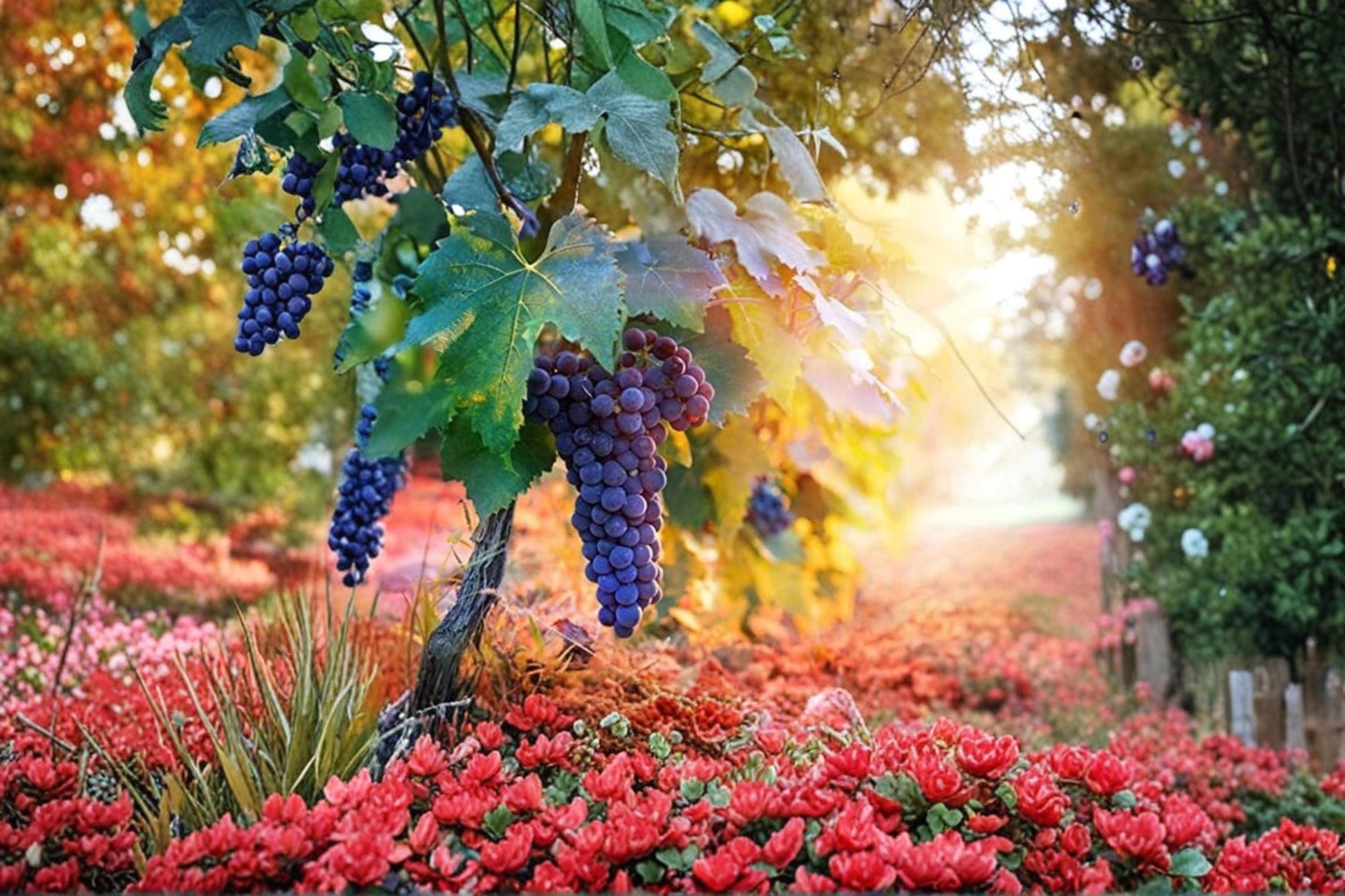 Wine Grape Seeds for Planting – Vitis vinifera Fruiting Vine, Vineyard, Garden, Climbing Plant, 50 Seeds