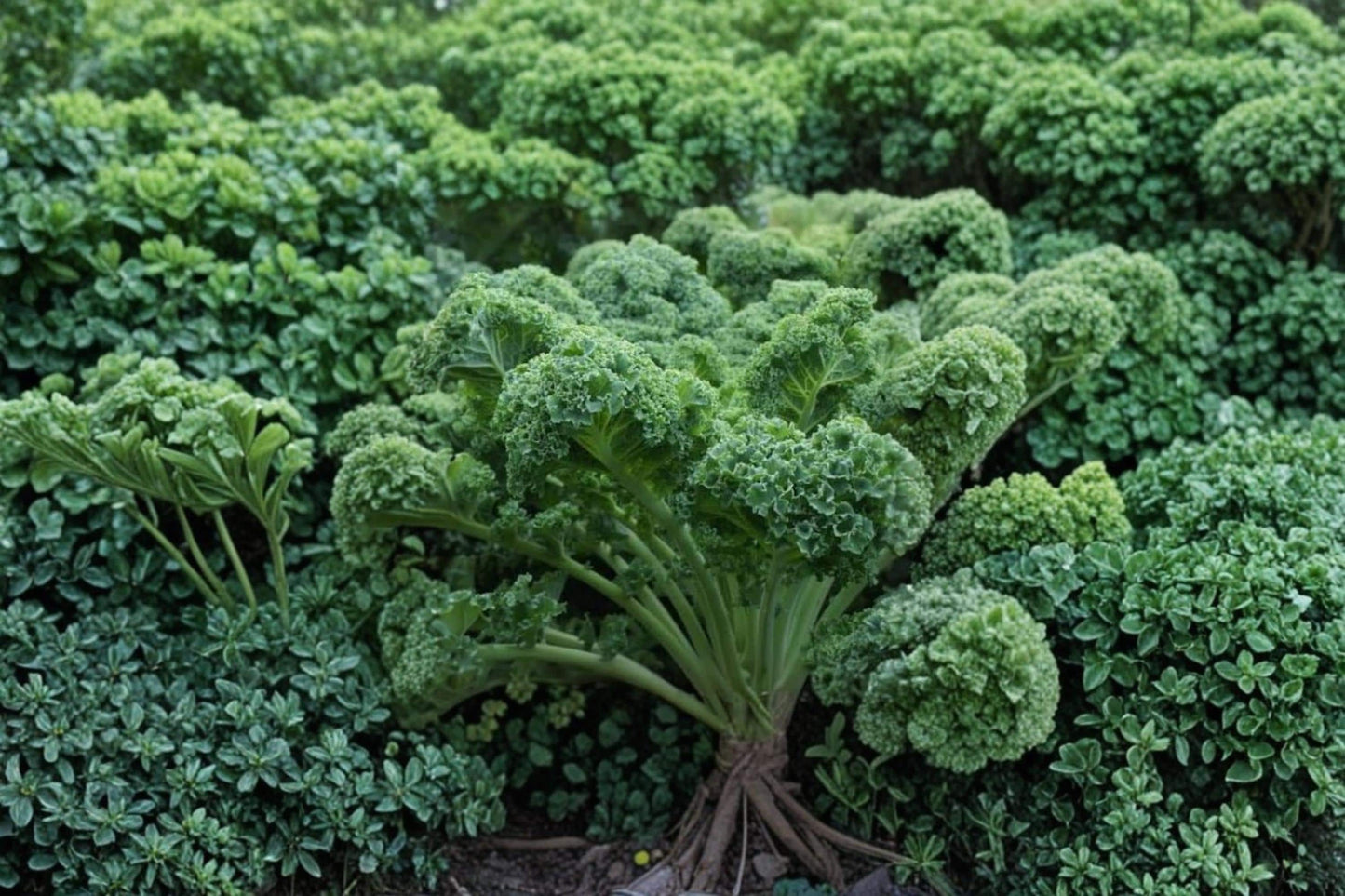 Dwarf Blue Kale Seeds – Brassica oleracea Acephala Group, Compact Leafy Vegetable, Blue-Green Foliage, Heirloom-Style, 100+ Seeds