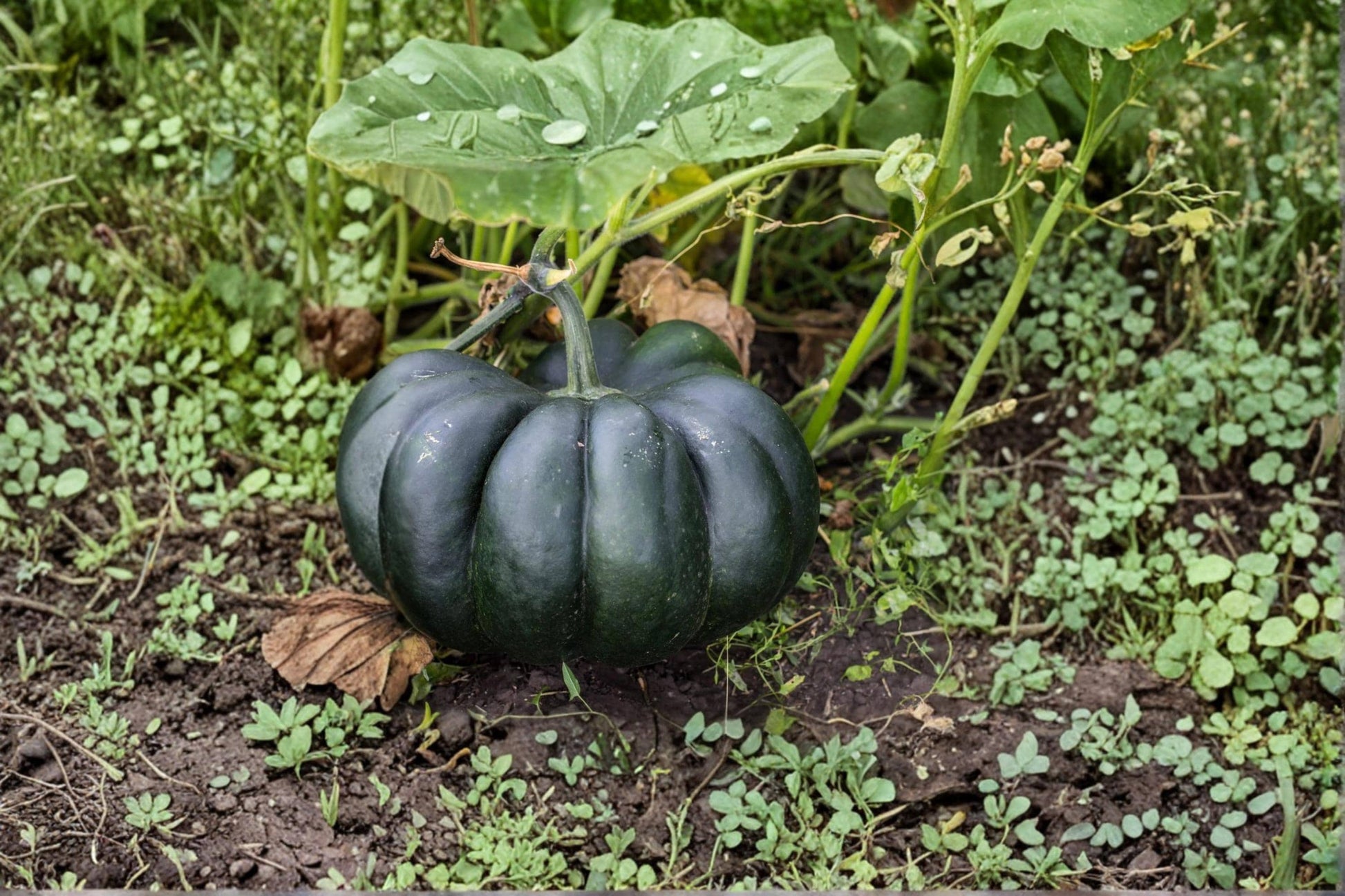 Black Kat Pumpkin Seeds – 10 Seeds, Ornamental Cucurbita pepo, Dark Black Pumpkin for Fall Decor & Garden Display