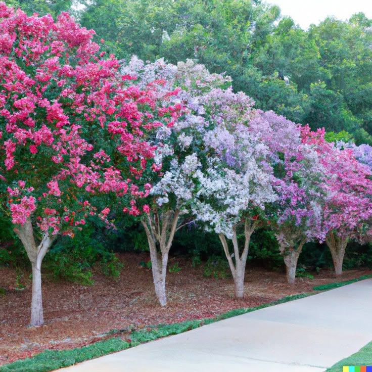 100 Crepe Myrtle Tree Seeds - 6 Bright Colors Lagerstroemia Hardy Ornamental Flowering Tree