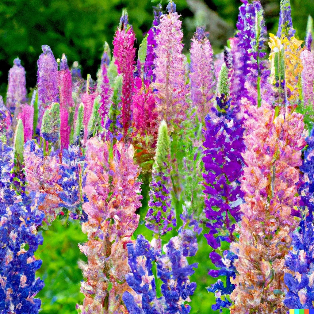 Dwarf Lupine Seeds - Pixie Delight Mix - Lupinus hartwegii - Annual Flower Seeds for Garden, Borders, Containers