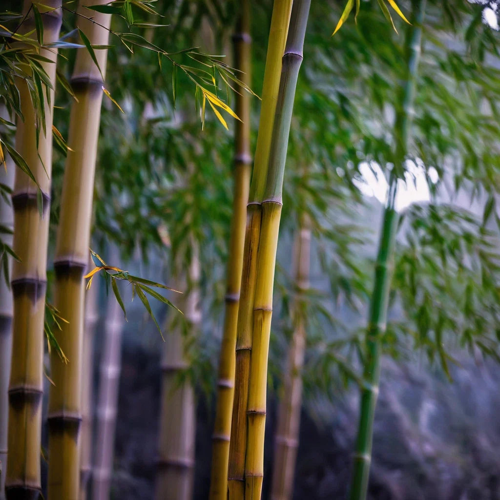 Bamboo Seeds 50 Pack for Privacy Screen - Black Stripe Phyllostachys nigra Clumping Garden Plant