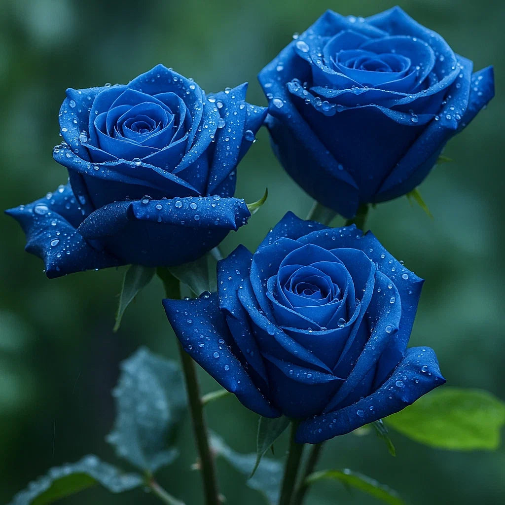 Blue Rose Seeds - 20 Seeds - Unique Blue Rose Variety for Garden & Decor - Rosa spp.