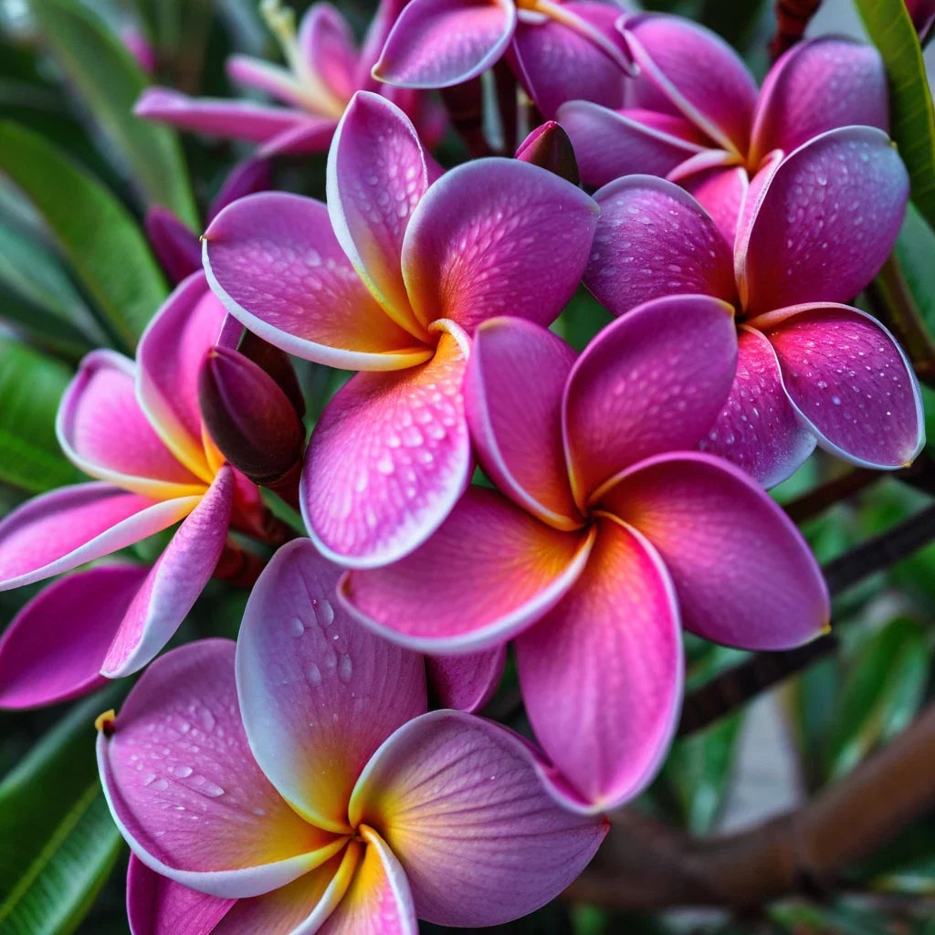 Pink Purple Plumeria Seeds - Hawaiian Flower Lei Perennial - Tropical Fragrant Plant - Plumeria spp.