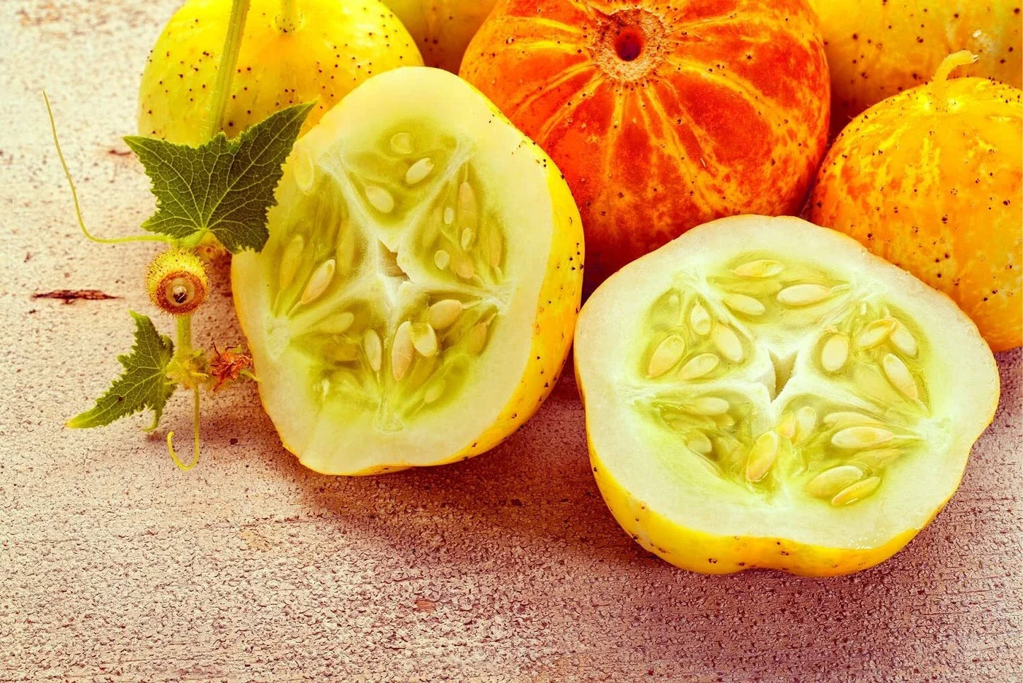 Lemon Cucumber Seeds - 100+ Heirloom Cucumis sativus Exotic Vegetable Seeds for Salad & Pickling