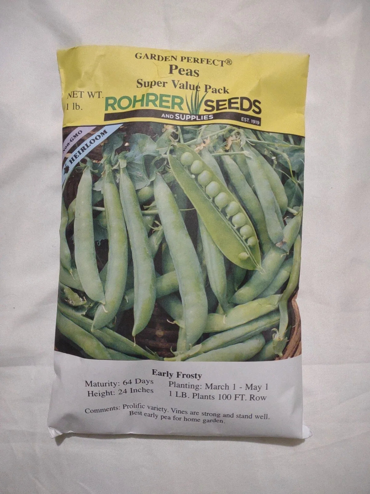 Peas Seeds 1LB Non-GMO Early Frosty Pisum sativum 'Early Frosty' Garden Vegetable Planting