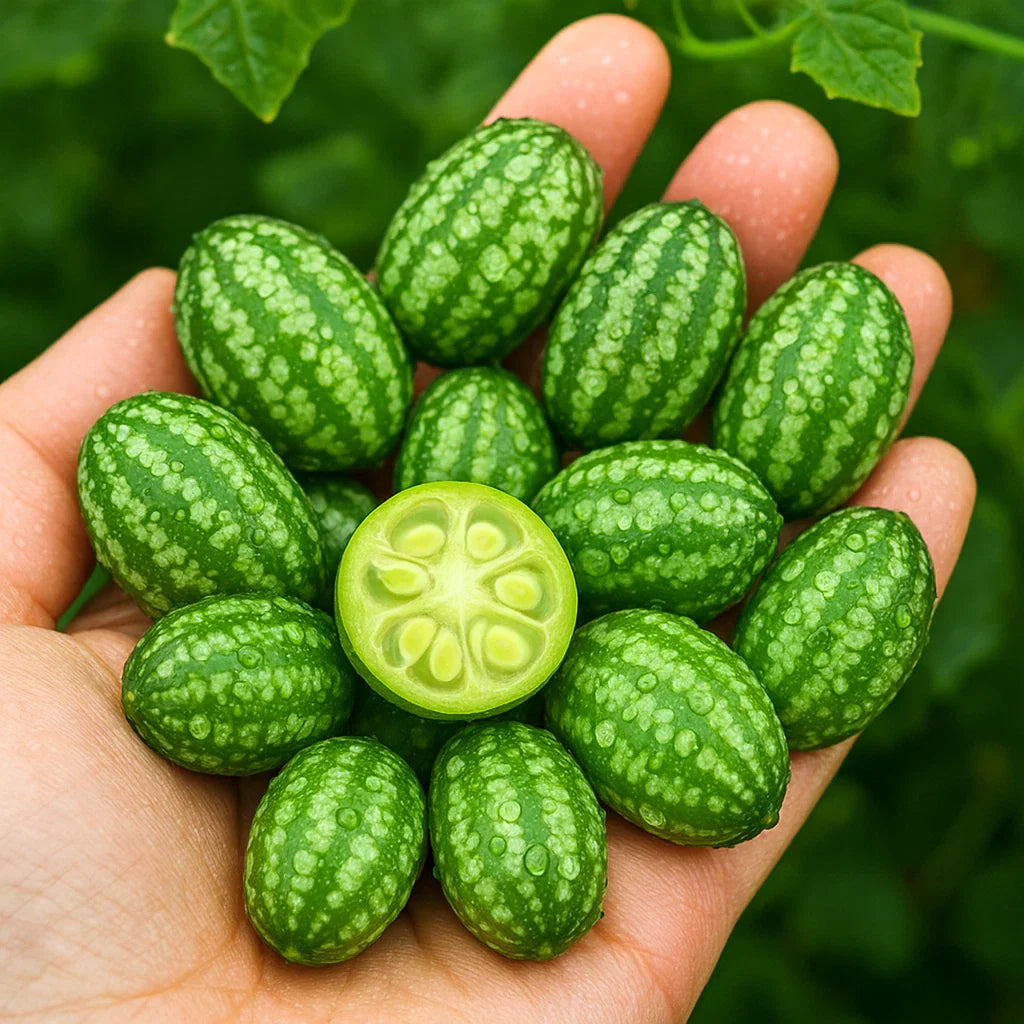 50+ Cucamelon Seeds Melothria scabra | Mouse Melon Vegetable Seeds for Home Garden