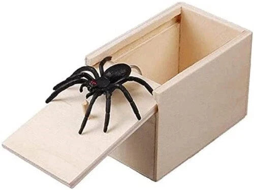 Spider Prank Box - Funny Practical Joke Gift for Kids & Adults - Realistic Spider Surprise Toy