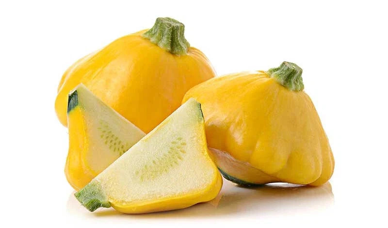 Sunburst Squash Seeds 25+ Pack - Heirloom Cucurbita pepo Bright Yellow Bush Variety for Garden Planting