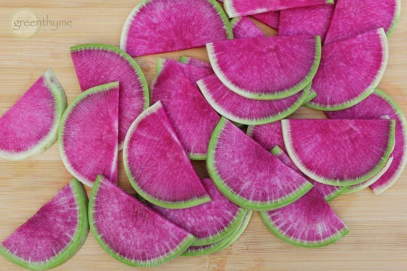 Watermelon Radish Seeds - 500 Count - Mild Sweet Flavor - Raphanus sativus
