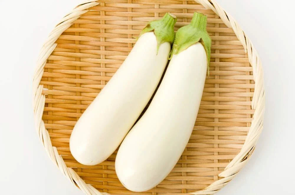 White Eggplant Seeds – Solanum melongena – Non-GMO, 100+ Seeds for Home Gardening