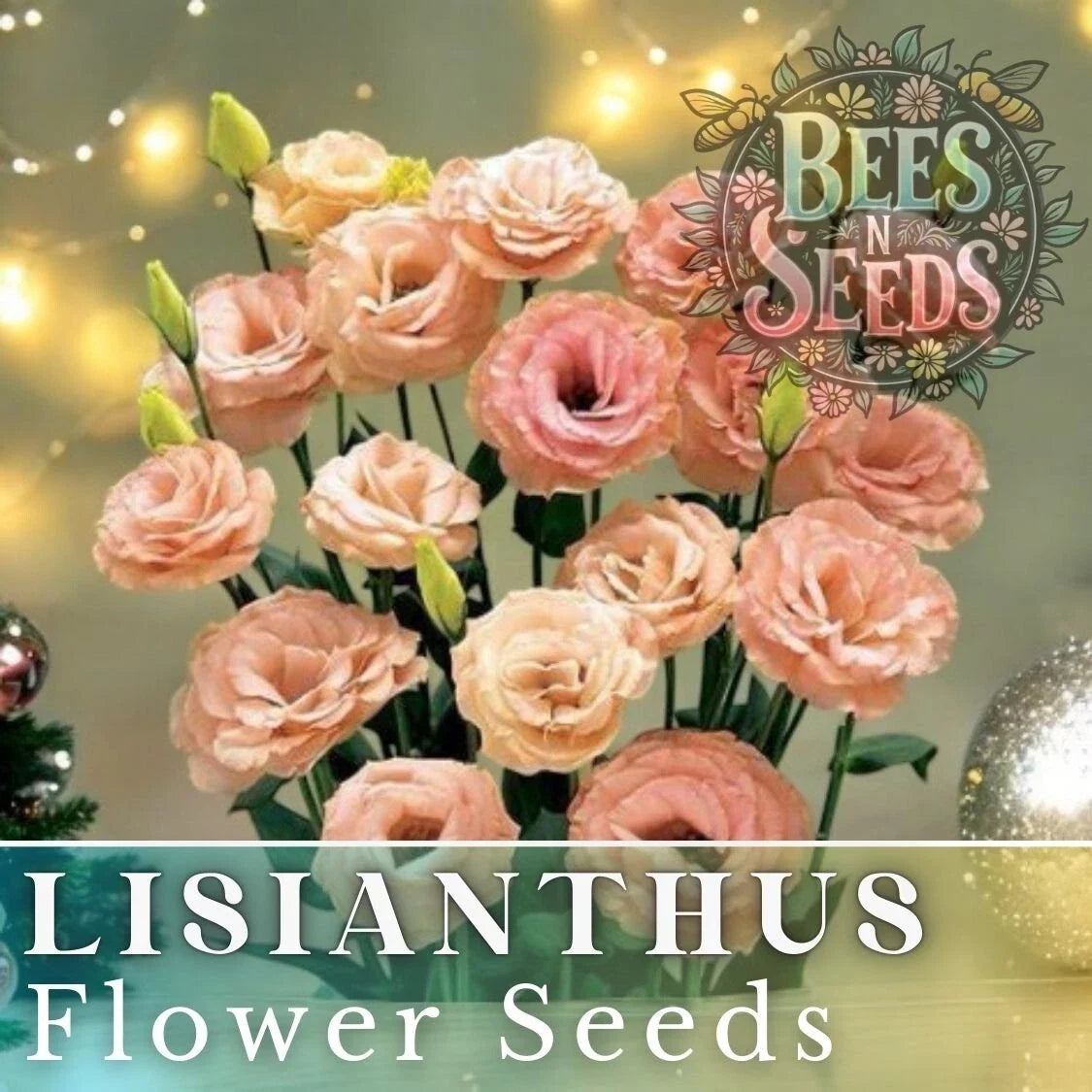 Lisianthus Seeds - Coral Momento - Non-GMO Heirloom Flower Seeds - Eustoma grandiflorum - Vibrant Blooms