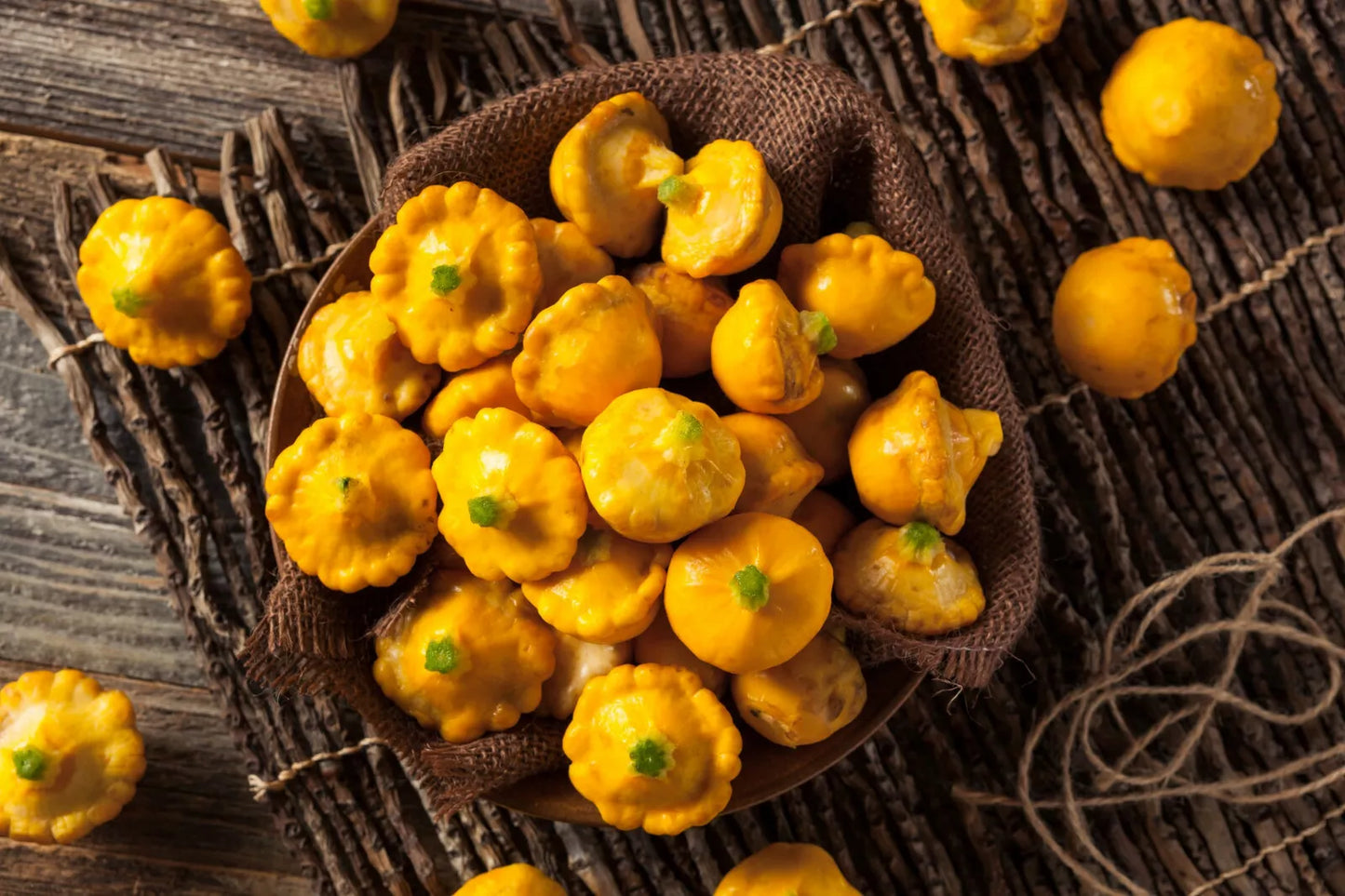 Early Yellow Patty Pan Scallop Squash Seeds | Cucurbita pepo Vegetable Seeds | Compact Bush Growth, 50 Pack