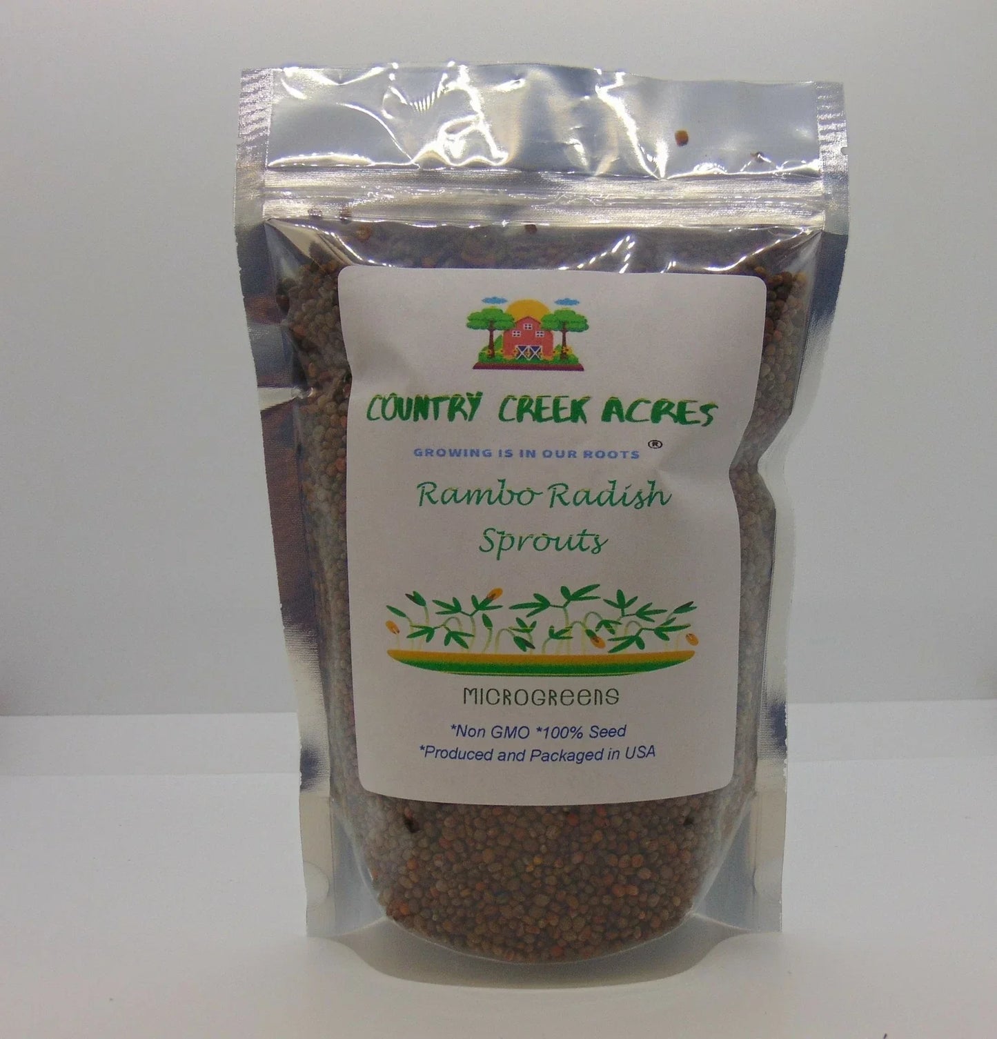 Rambo Radish Microgreen Sprouting Seeds - 2 Ounce Packet - Brassica Rapa