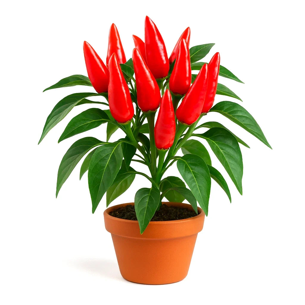 Giant Cayenne Pepper Seeds - 20+ Heirloom Non-GMO, 6-Inch Pods, Capsicum annuum, 20,000-50,000 SHU, Spicy Hot Peppers for Garden