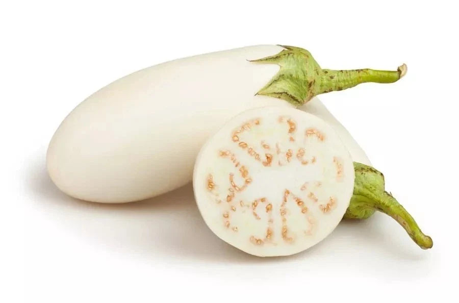 Casper White Eggplant Seeds - Organic Non-GMO Heirloom, Rare Variety, 100+ Seeds for Home Garden & Urban Farming
