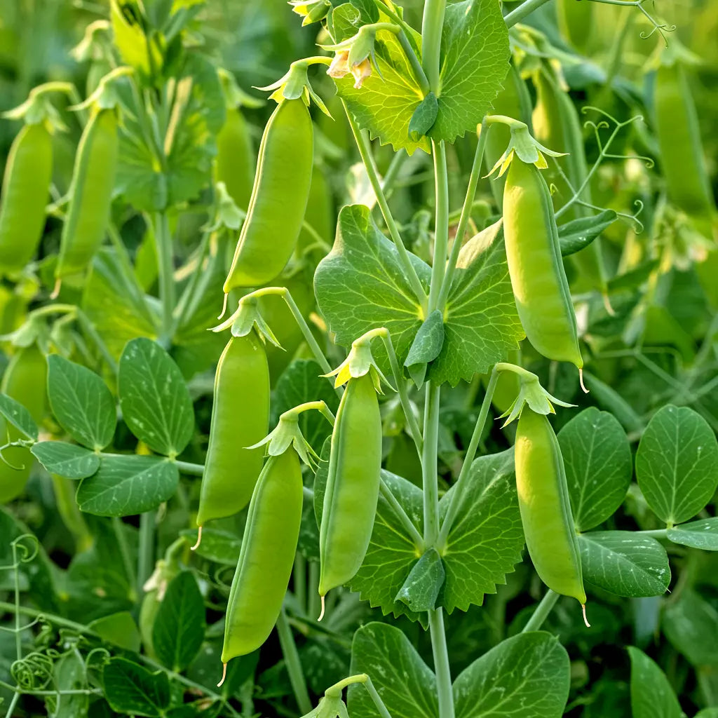 Oregon Sugar Pod Pea Seeds - Heirloom Non-GMO Sweet & Crisp Pisum sativum for Home Gardens, Climbing Vine, 50+ Seeds
