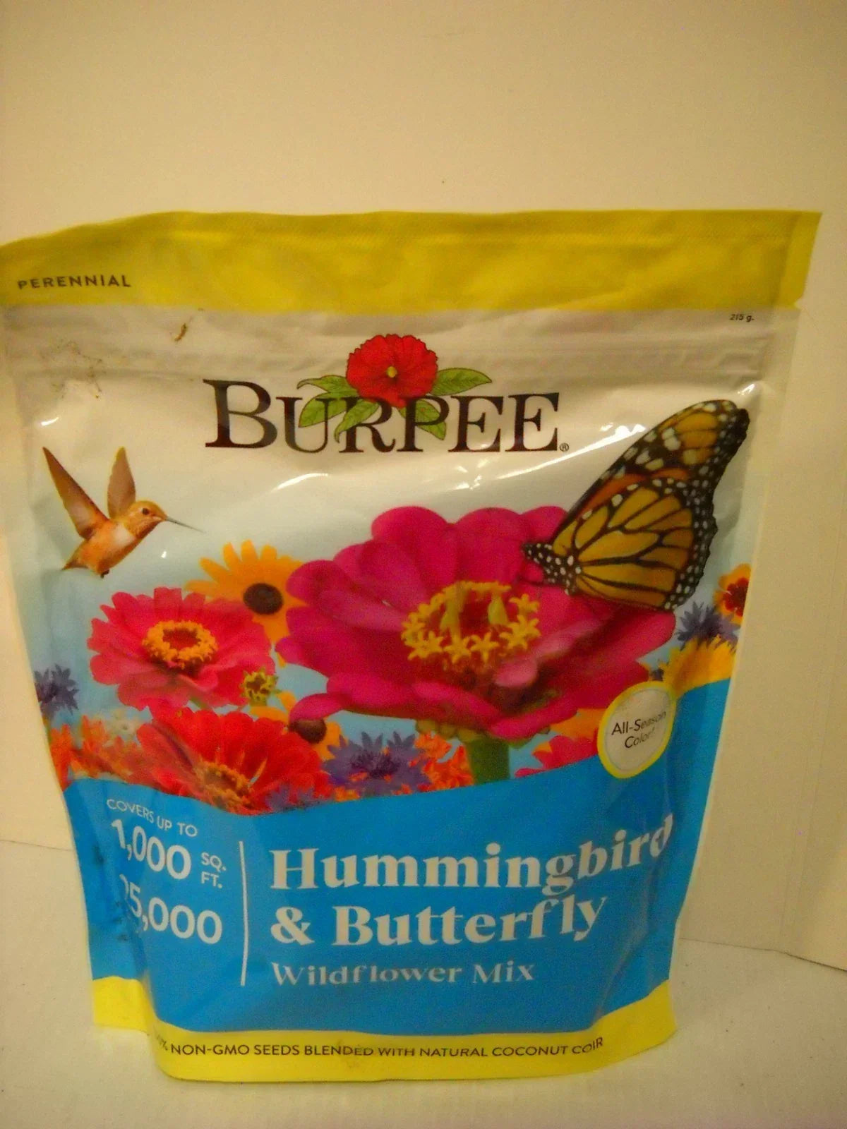 Burpee Hummingbird & Butterfly Wildflower Mix Seeds - Non-GMO, Covers 1,000 Sq Ft