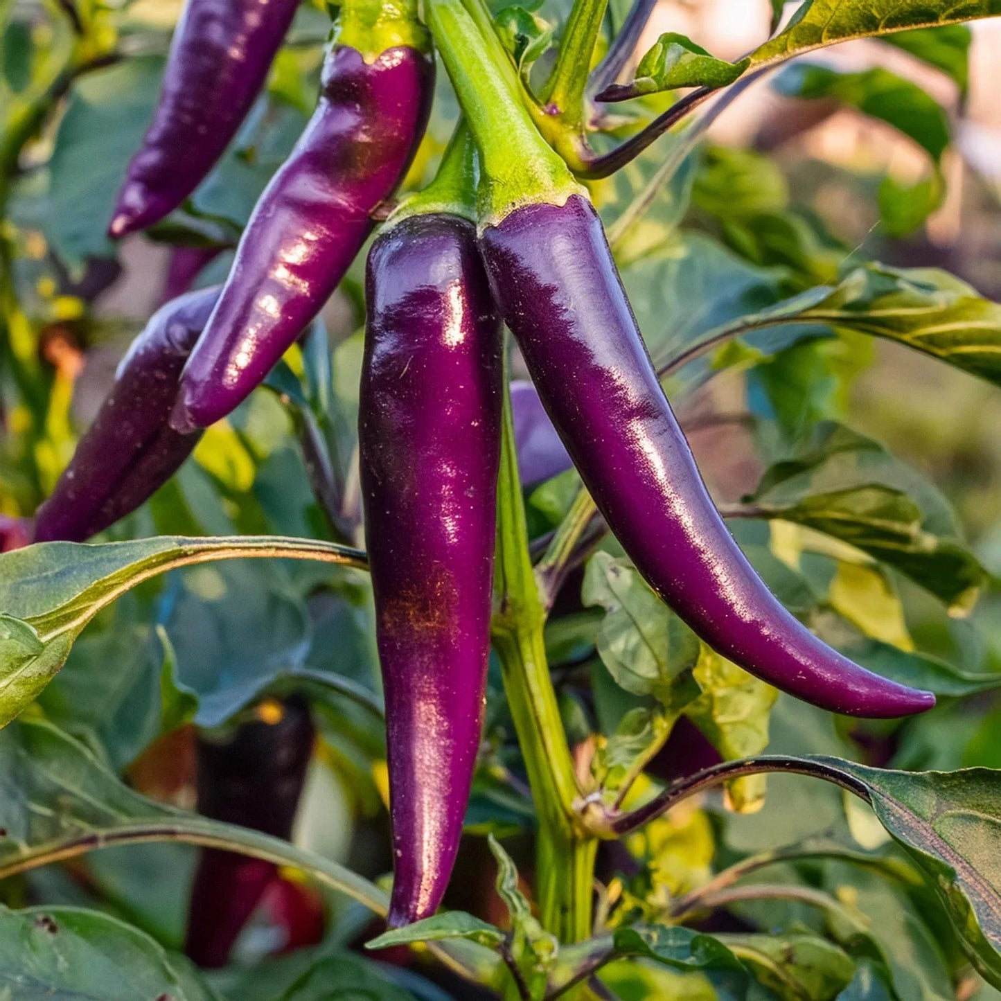 Purple Cayenne Pepper Seeds - Organic Non-GMO Heirloom Capsicum annuum for Hot Sauce & Cooking, 200+ Seeds