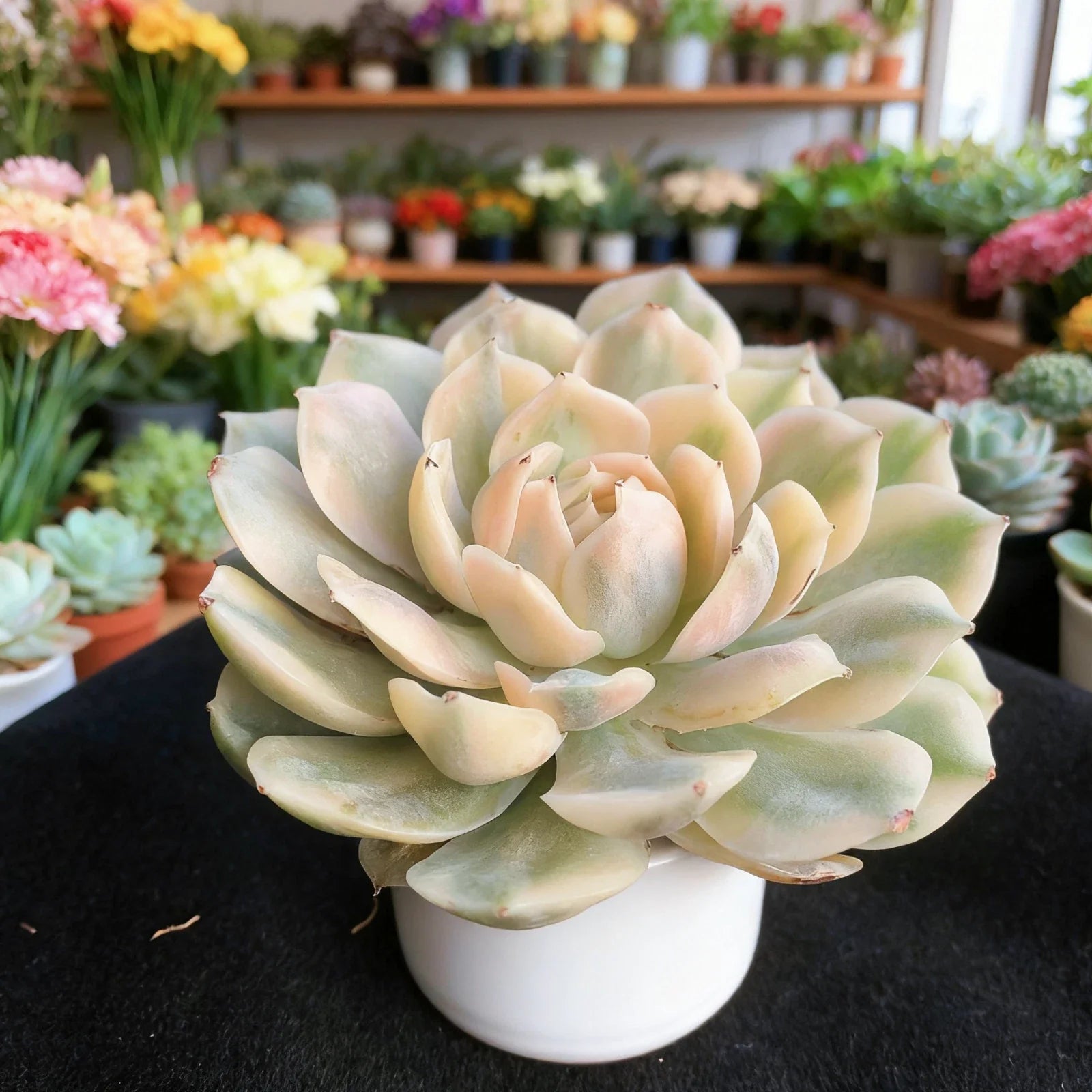 Echeveria Onslow Variegated Succulent Plant - 3 Inch Bare Root - Easy Care, Rosette, Rare Live Succulent