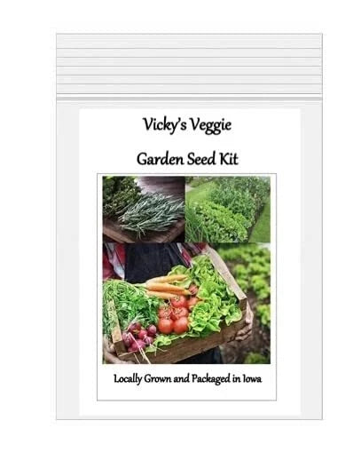 Vegetable Garden Seed Kit - 14 Varieties - Easy Grow Non-GMO Seeds for Tomatoes, Peppers, Lettuce & More | Vicky's Garden