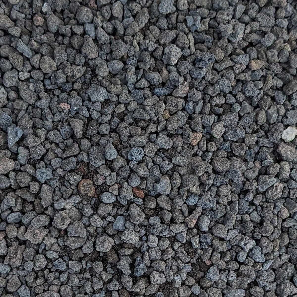 Black Lava Rocks 1/4" Natural Volcanic Basalt for Plant Drainage & Decoration