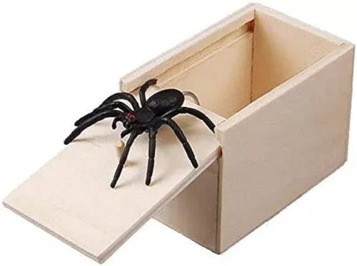 Spider Prank Box - 6x4 Inches Realistic Spider Toy Prank Gift for All Ages Fun Joke Gag