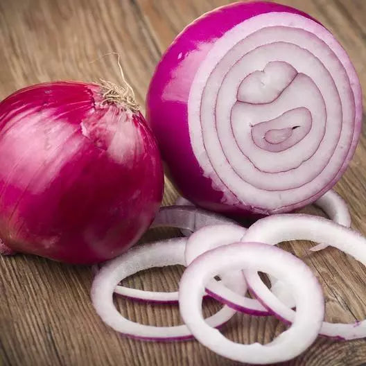 Red Creole Onion Seeds - 500 Non-GMO Heirloom Allium cepa Seeds for Home Gardening