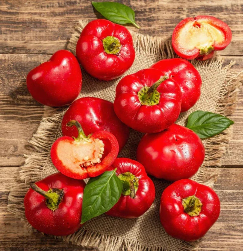 Alma Paprika Pepper Seeds - Non-GMO Capsicum Annuum for Drying, Grinding & Seasoning - 30 Pack