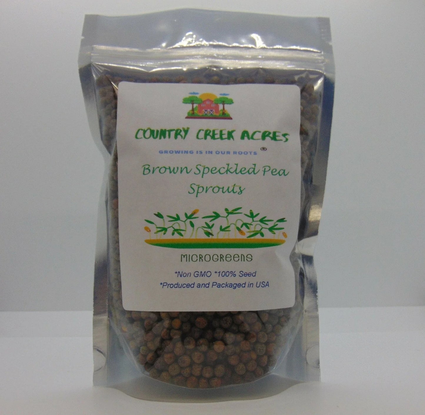Brown Speckled Pea Seeds - 4 oz Heirloom Pisum sativum for Garden, Container & Edible Planting