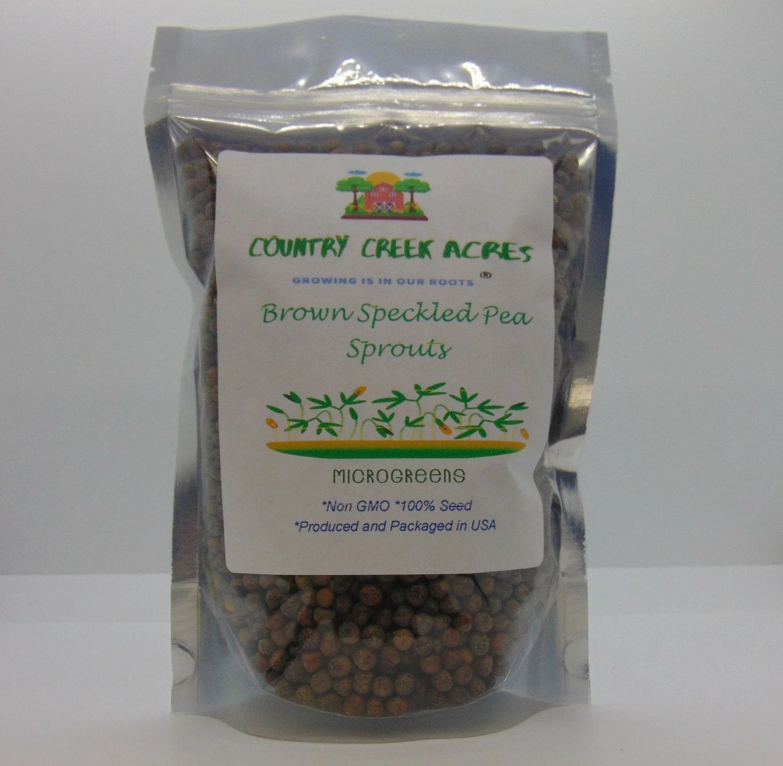 Brown Speckled Pea Seeds - 4 oz Heirloom Pisum sativum for Garden, Container & Edible Planting