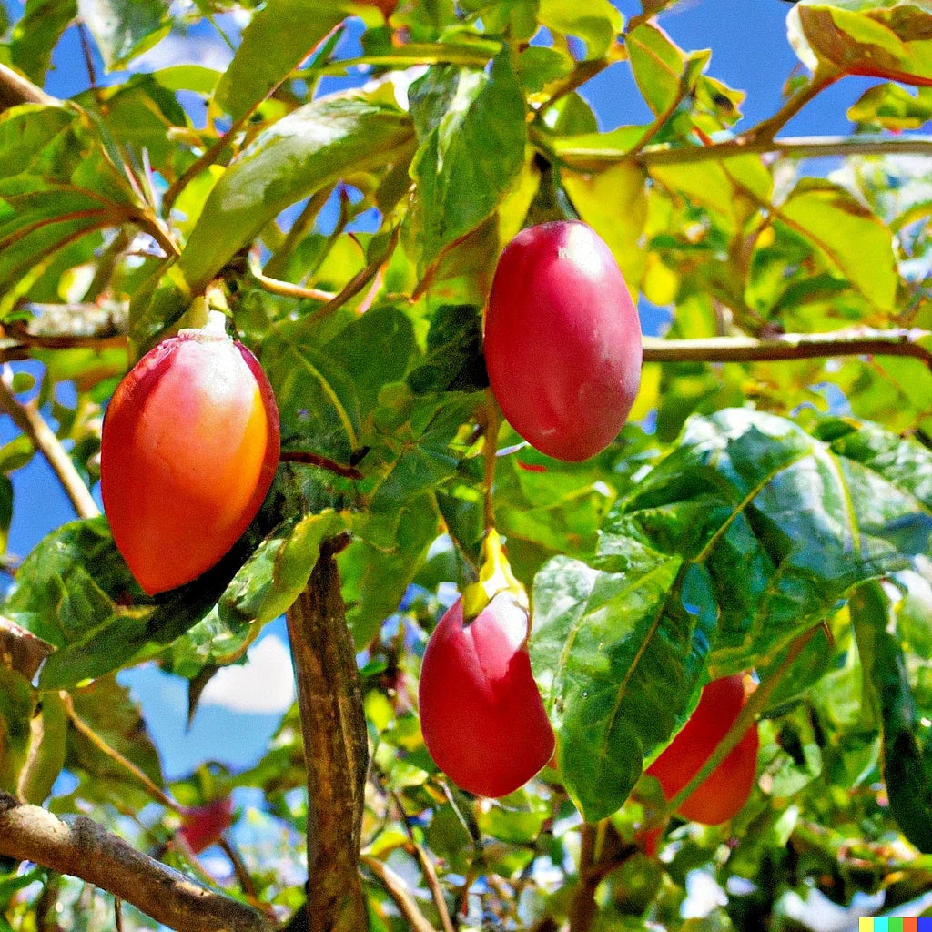 Tamarillo Seeds - 20 Pack, Tomato Tree Cyphomandra Betacea, Fast Growing Exotic Fruit Seeds for Indoor & Outdoor Gardening
