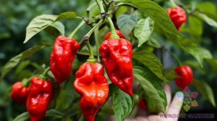 Trinidad Scorpion Hot Pepper Seeds – Capsicum chinense – Super Hot Chili Plant for Garden, Indoor or Outdoor Growing, 25+ Seeds
