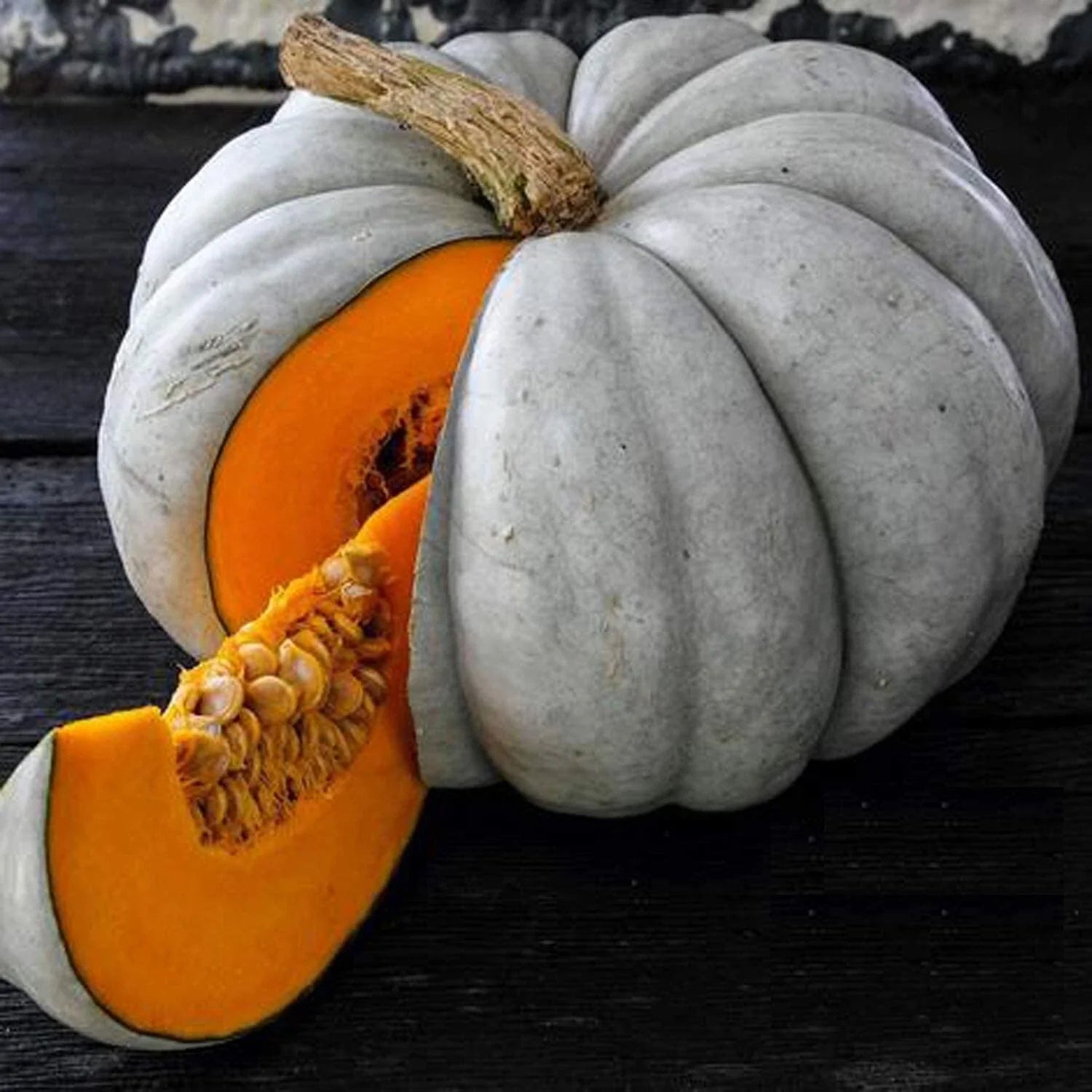 Jarrahdale Blue Pumpkin Seeds - Heirloom Cucurbita maxima for Baking & Decorative Use - Pack of 10 Seeds