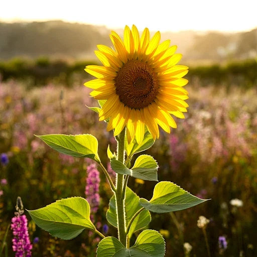 Rare Taiyo Sunflower Seeds - Heirloom Non-GMO for Tall, Vibrant Flowers (Helianthus annuus) - 50 Seeds