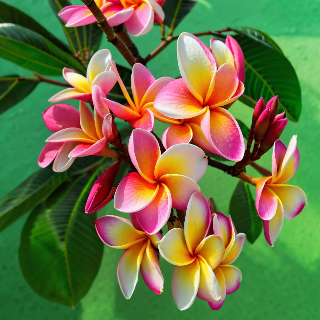 Plumeria Seeds 5 Pack - Orange Pink Yellow Hawaiian Flower Plants - Tropical Perennial Garden Seeds