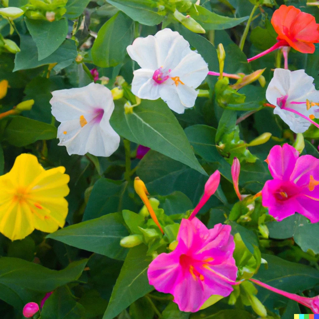 Four O' Clock Flower Seeds Mix - Mirabilis jalapa Perennial Garden Seeds for Vibrant Blooms