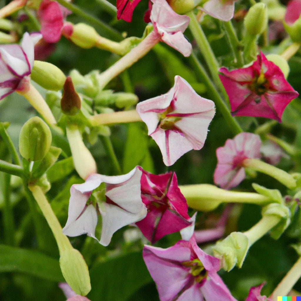 Jasmine Flowering Tobacco Seeds Mix - Non-GMO Nicotiana alata Garden Seeds for Pollinator Attraction, Fragrant Blooms