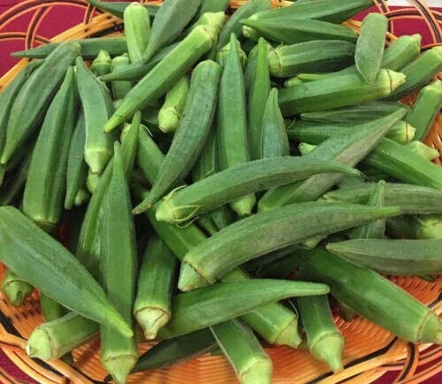 Emerald Okra Seeds - 25+ Heirloom Non-GMO Seeds for Home Gardening
