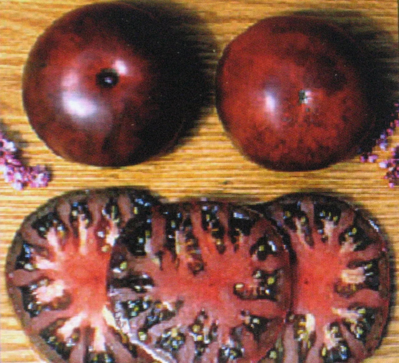 Bulk 50 Black Tomato Seeds | Heirloom Solanum lycopersicum | Gourmet Large Black Tomatoes for Salads & Sauces