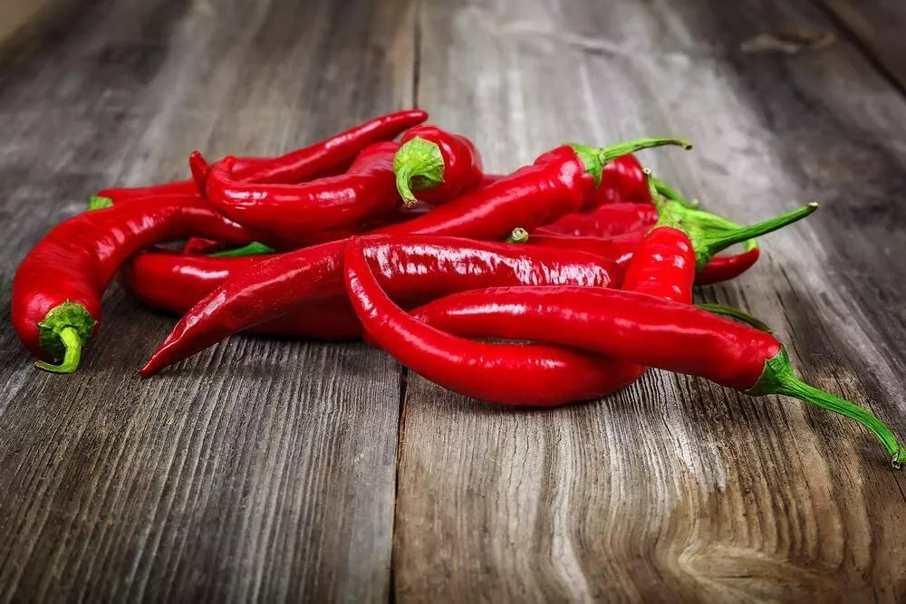 Red Hot Thai Pepper Seeds - 100 Count, Spicy Capsicum annuum for Cooking, Hot Peppers for Garden & Container Growth