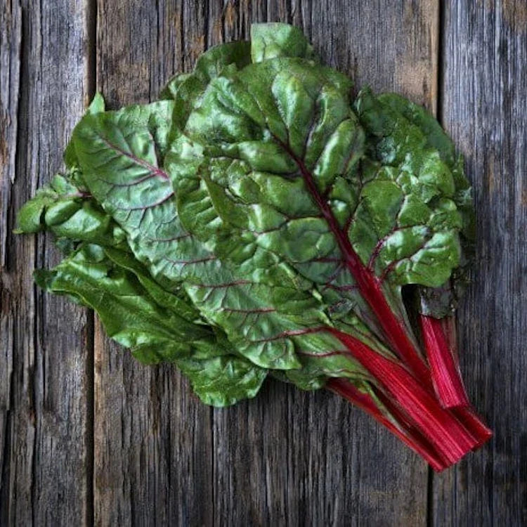 Ruby Red Swiss Chard Seeds - 250 Non-GMO Heirloom Seeds for Organic Gardening