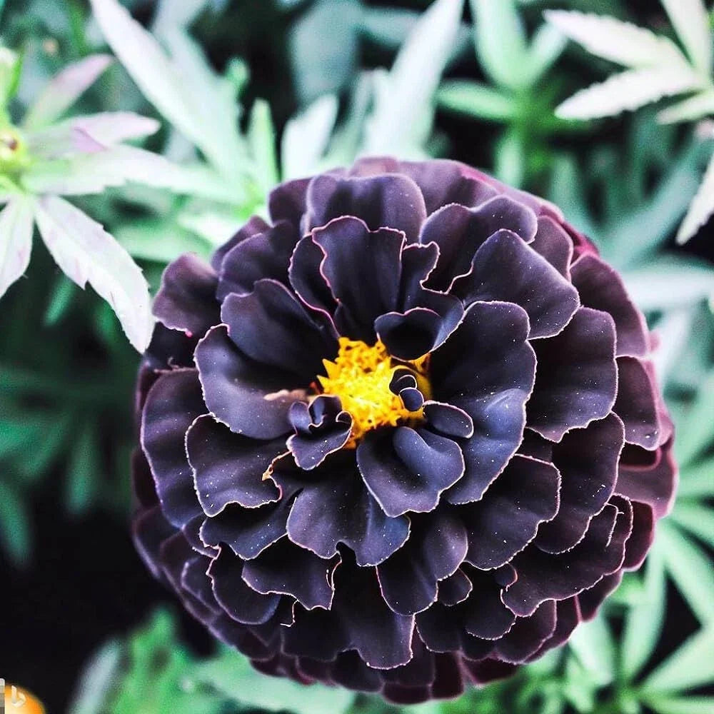 Hybrid Black Marigold Seeds - 25+ Count for Garden Planting, Tagetes erecta, Easy to Grow, Pollinator Attracting, USA Grown