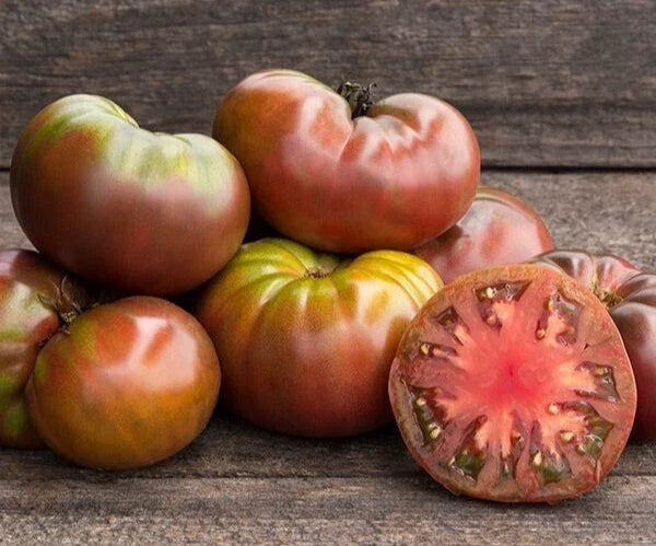 Cherokee Purple Tomato Seeds - Heirloom Solanum lycopersicum, 25 Pack, Dark Purple, Indeterminate, Non-GMO, Open-Pollinated