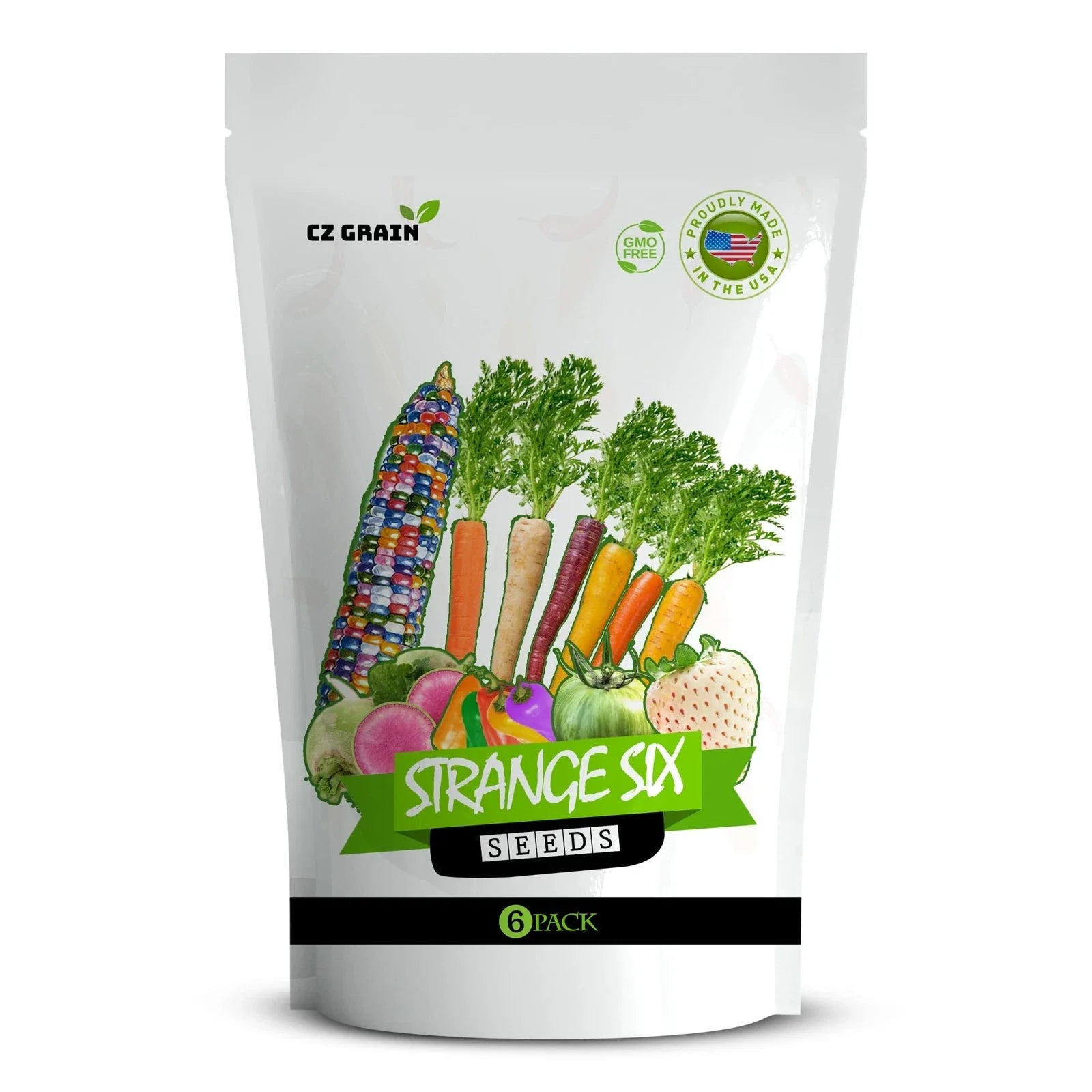 Exotic Vegetable Seeds Pack - "Strange Six" Variety Collection - Heirloom Seeds for Unique Edibles