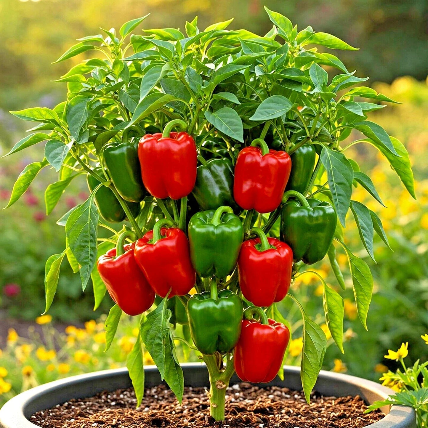 California Wonder Bell Pepper Seeds Mix - 300+ Heirloom Non-GMO Capsicum annuum