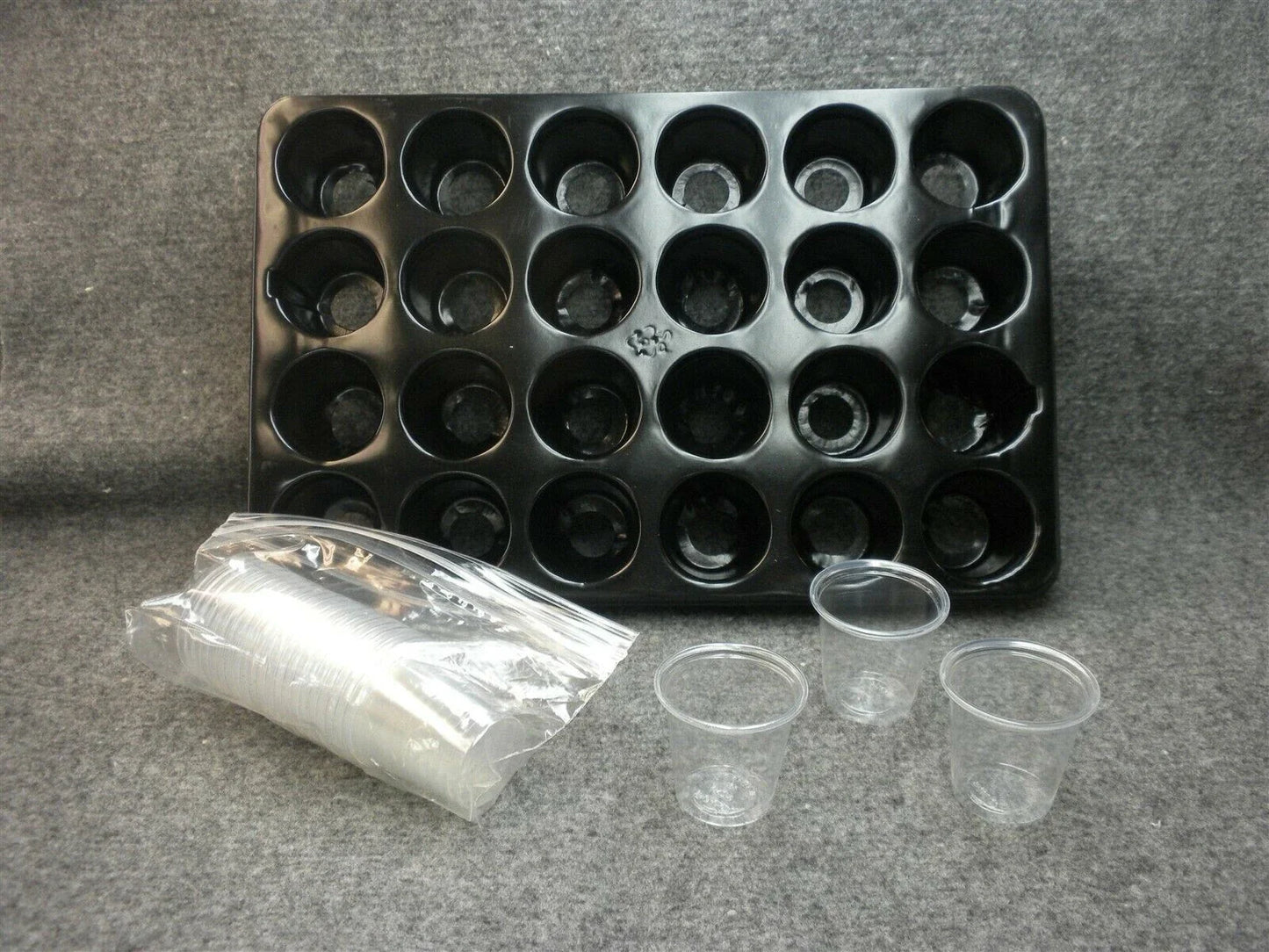 Seedling Starter Cups 3-inch Pack of 50 for Leafy Greens, Hydroponic Grow System, Eco-Friendly Biodegradable Plastic